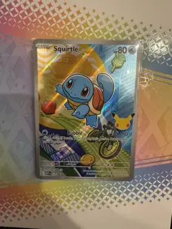 Pokemon Squirtle Full Art Holo Card MEP 039 80 HP Bubble Attack - Image 3