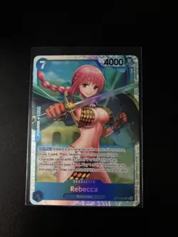 One Piece Card Game🏴‍☠COLOR: BLUE OP10-058 REBECCA SR FOIL NM TCG ENGLISH - Image 1