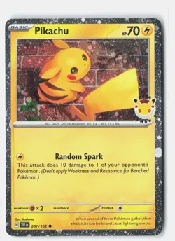 Pikachu (Pokemon Day 2026) Common Holo Miscellaneous Cards & Products 051/162 NM - Image 1
