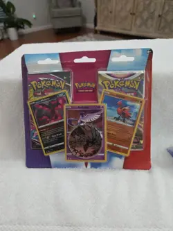 Pokemon TCG: Moltres Articuno Zapdos Cards with 2 Booster Packs & Coin - Image 1