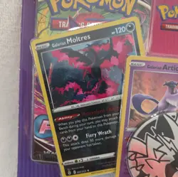 Pokemon TCG: Moltres Articuno Zapdos Cards with 2 Booster Packs & Coin - Image 2