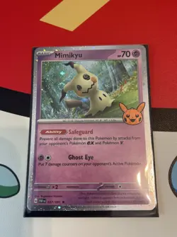 Mimikyu Holo Rare Trick or Trade 2024 Pokemon TCG Card 037/091 Cosmos - Image 1