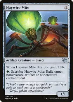MtG* - FOIL Haywire Mite - BRO-EN - Image 1