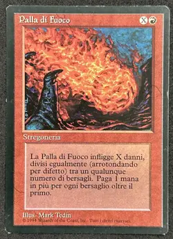 MAGIC~PALLA DI FUOCO~FBB~FOREIGN BLACK BORDERED~1 EDIZIONE~ITA~VG - Image 1