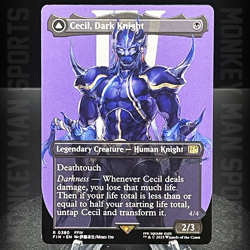 Magic MTG Final Fantasy - Cecil, Dark Knight - FIN R 0380 BORDERLESS MINT - Image 1