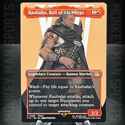 Magic MTG Final Fantasy - Raubahn, Bull of Ala Mhigo - FIN R 0388 BORDERLESS - Image 1
