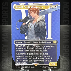 Magic MTG Final Fantasy - Squall, SeeD Mercenary - FIN R 0402 BORDERLESS MINT - Image 1