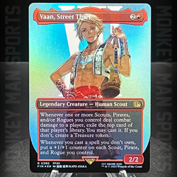 Magic MTG Final Fantasy - Vaan, Street Thief - FIN R 0390 FOIL BORDERLESS MINT - Image 1