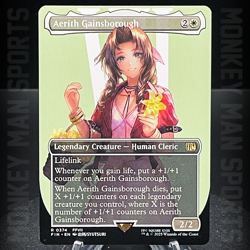 Magic MTG Final Fantasy - Aerith Gainsborough - FIN R 0374 BORDERLESS MINT - Image 1