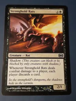 1x STRONGHOLD RATS - Future Sight - MTG - Magic the Gathering - Image 1