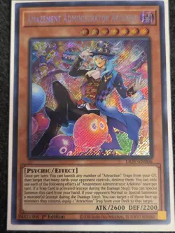 Yugioh! Amazement Administrator Arlekino LIOV-EN006 Secret Rare 1st Edition NM - Image 1