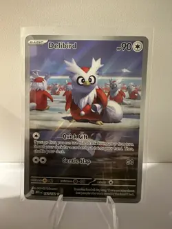 Delibird 152/132 Pokemon Mega Evolution Illustration Rare Card Pokemon NM - Image 1