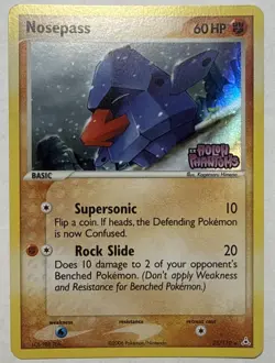 Nosepass 25/110 Holon Phantoms Pokemon Card Holo Foil Rare Stamped LP+ - Image 1