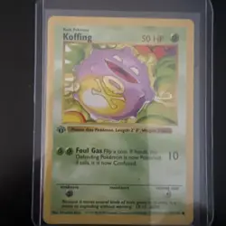 Pokemon Cards: Base Set 1st Edition Common: Koffing Shadowless 51/102 - Image 1