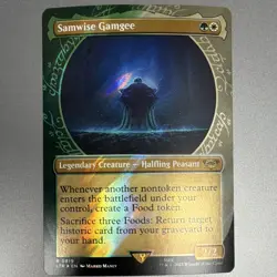 Wizards of the Coast Samwise Gamgee 819 Borderless Showcase Foil Rare LOTR - Image 1