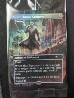 Silver Shroud Costume | MTG Secret Lair x Fallout #0915 Foil Promo SEALED - Image 1