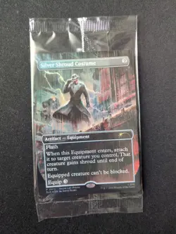 Silver Shroud Costume | MTG Secret Lair x Fallout #0915 Foil Promo SEALED - Image 3