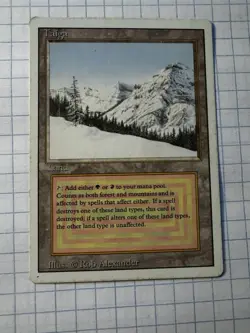 Magic: The Gathering Taiga Revised Edition Rare Land Card Regular Rob Alexander - Image 1