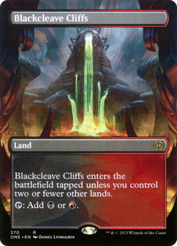 Blackcleave Cliffs (REGULAR) x1 - MTG Phyrexia: All Will Be One ONE #370 - Image 1