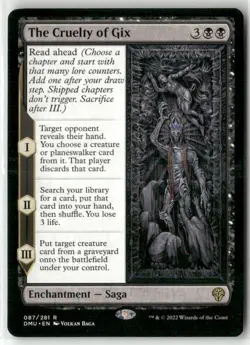 The Cruelty of Gix R Dominaria United 87 NM - Image 1