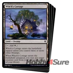 Witch's Cottage X4 M/NM Magic: The Gathering MTG Throne Of Eldraine - Image 1