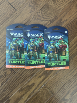 Teenage Mutant Ninja Turtles Magic The Gathering LOT (3) Packs 14 Cards Booster - Image 1