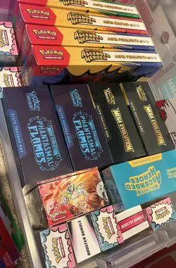 Pokemon TCG Ascended Heroes 2024 Sealed Box Lot 3 ETB & Booster Bundle - Image 1