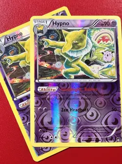 (2) Pokemon TCG Hypno 51/122 BREAKpoint Rare Reverse Holo 2016 NM - Image 1