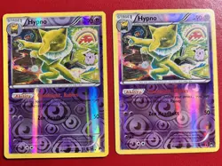 (2) Pokemon TCG Hypno 51/122 BREAKpoint Rare Reverse Holo 2016 NM - Image 3