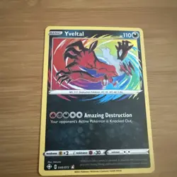 Yveltal 046/072 Shining Fates Mint Holo Foil Amazing Rare Pokemon Card - Image 1