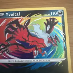 Yveltal 046/072 Shining Fates Mint Holo Foil Amazing Rare Pokemon Card - Image 2