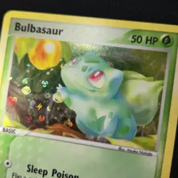Bulbasaur 54/112 EX Fire Red Leaf Green Reverse Holo 2004 Nintendo Pokemon Card - Image 1