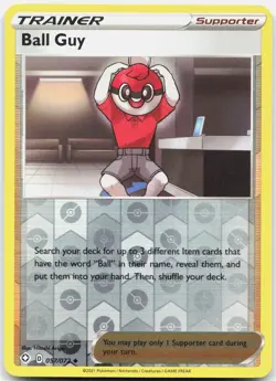 Ball Guy 057/072 Uncommon Shining Fates Pokemon Reverse Holo Near Mint - Image 1