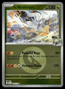 N'S RESHIRAM (ENERGY SYMBOL PATTERN) 154/217 RARE ME: ASCENDED HEROES POKEMON NM - Image 2