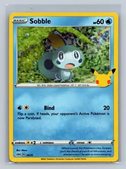 Sobble 024/025 Promo McDonald's 25th Anniversary Promos Pokemon Holo Near Mint - Image 1