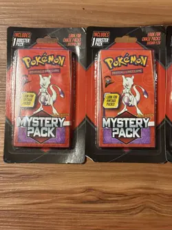Pokemon Mystery Booster Pack Walmart Vintage Chase Pack Mewtwo Lot of 4 - Image 2