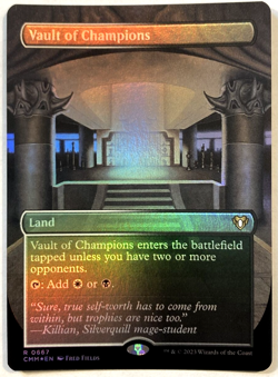 MTG Vault Of Champions BORDERLESS FOIL Commander Masters 667 NM - Image 1