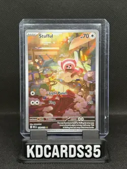 Pokemon TCG: Stufful 154/132 Me01: Mega Evolution Holo - Image 1