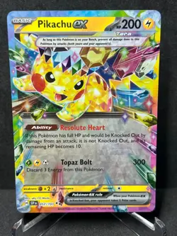Pokemon Pikachu ex 057/191 Surging Sparks Holo Near Mint - Image 1