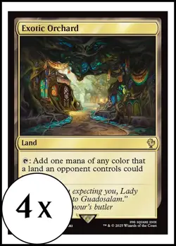 MTG - 4 x Exotic Orchard - Playset 4x x4 - Final Fantasy Commander - Image 1