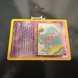 2001 Pokemon Southern Islands Mew 1/18 Reverse Holo Promo WOTC SWIRL - Image 2