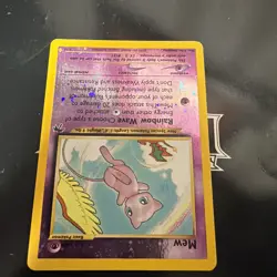 2001 Pokemon Southern Islands Mew 1/18 Reverse Holo Promo WOTC SWIRL - Image 3