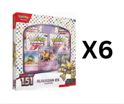 Pokemon 151 Alakazam Ex Collection Box Sealed - New (Lot of 6) - Image 1
