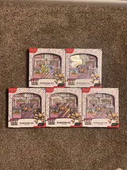 Pokemon TCG 151 Alakazam Ex Collection Box Lot Of 5 - Image 1