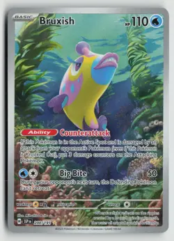 Bruxish 200/191 Pokemon SV08: Surging Sparks Illustration Rare NM - Image 1