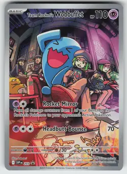 Team Rocket's Wobbuffet Promo SV: Scarlet & Violet Promo Cards 203 Pokemon - Image 1