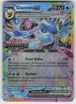 Glaceon ex - (Prismatic Evolutions Stamp) Surprise Box Promo Pokemon - Image 1