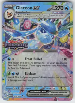 Glaceon ex - (Prismatic Evolutions Stamp) Surprise Box Promo Pokemon - Image 1