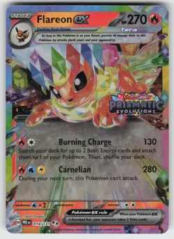 Flareon ex - (Prismatic Evolutions Stamp) Surprise Box Promo Pokemon - Image 1