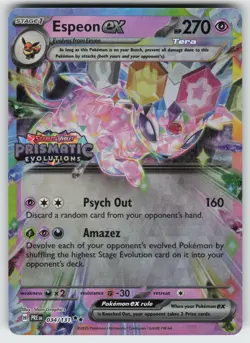 Espeon ex - (Prismatic Evolutions Stamp) Surprise Box Promo Pokemon - Image 1